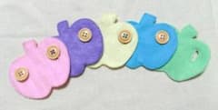 りんご 知育玩具 ボタン パステルカラーのサムネイル