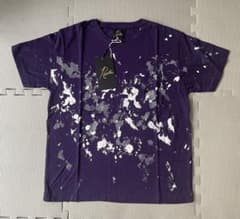 ニードルス charcoal別注 ペイント 刺繍ロゴ ポケットＴシャツＭ ニードルス charcoal別注 ペイント 刺繍ロゴ ポケットTシャツ S