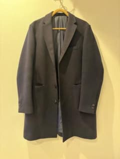 BEAMS チェスターコート ネイビー Mのサムネイル
