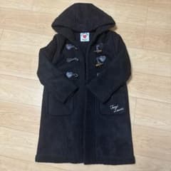 Jenni Love⭐︎フェイクムートンダッフルコート ブラック140