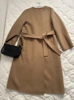 美品 デプレ ダブルフェイス ウールメルトン クルーネックコート