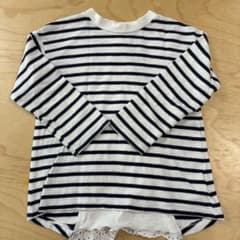 ◎프티 마인◎보더◎가방 레이스 첨부◎