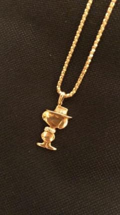 18金スヌーピーダイアモンド入りペンダントトップのサムネイル