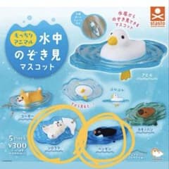 水中のぞき見マスコット シロクマ ペンギン 2種セットのサムネイル