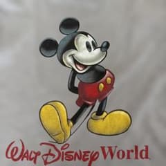 Walt Disney World ミッキーマウス Tシャツ グレー　男女のサムネイル
