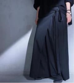 antiqua  リボンプリーツワイドパンツ　ブラックのサムネイル