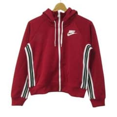 NIKE レディース ジップアップパーカー レッドのサムネイル