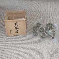 煎茶器　急須と湯呑み,湯冷まし7点セットのサムネイル