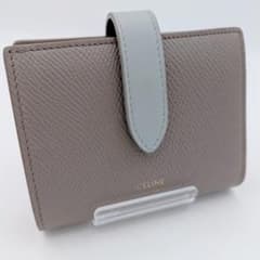 CELINE セリーヌ ミディアムストラップウォレット グレージュ 二つ折り