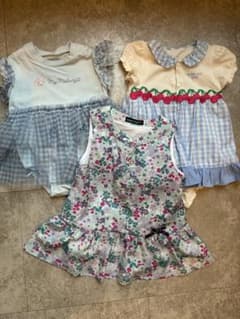 【美品】Sanrio ANNA SUImini BeBe青系ベビー服 まとめのサムネイル