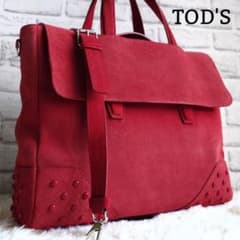 トッズ 2way アンヴェロープ ショルダーバッグ トート A4可 赤 斜め掛け トッズ 2way アンヴェロープ ショルダーバッグ トート A4可 赤 斜め