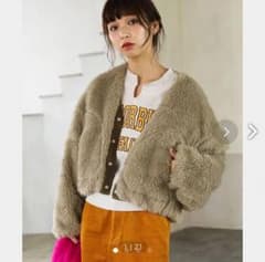 LOWRYS FARM リバーシブルボアブルゾンのサムネイル