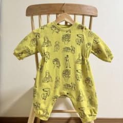 【美品】MAKE YOUR DAY総柄 長袖 ロンパース 80cm ベビー 絵画のサムネイル