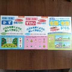 右脳＋左脳ドリル 3冊セット 5・6歳向け ひかりのくにのサムネイル