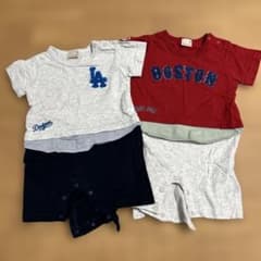 プティマイン MLB 半袖ロンパース 70 80 ドジャース　野球　男の子のサムネイル