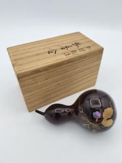 a736 瓢香合 夕顔乾漆 道場宗廣 山中 木箱入　木製 茶道　漆器 m54441750363_1.jpg?1739670786