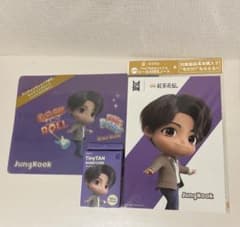 TinyTAN JungKook 노트 & 씰 밑바닥 絆創膏 국