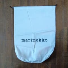 Thumbnail of marimekko 巾着袋 ホワイト 約幅50cm x 高さ60cm キャンバス