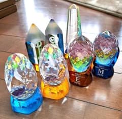 美品】公文 クリスタル トロフィー 7点セット オブジェ - メルカリ