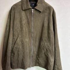 H&M オリーブグリーン スエード風 ジャケット Lサイズのサムネイル