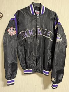 MLB コロラド ロッキーズ スタジャン スターター STARTER タグ付き USA製 90s ビンテージ STARTER スターター MLB オフィシャル ROCKIES