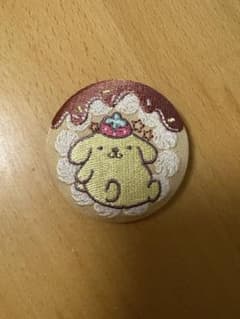 サンリオ ポムポムプリン 刺繍缶バッジのサムネイル
