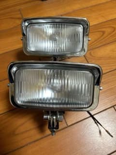 【新品未使用】 ダブル　ヘッドライト　専用ステー付き　チョッパー　ハーレー ハーレーのショベルヘッドチョッパーFLH 1981・フリースタイルカスタム