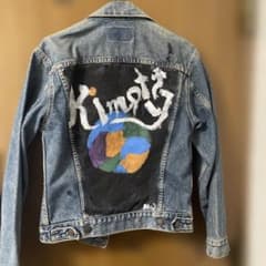 Levi's 手描きアート デニムジャケット 36のサムネイル
