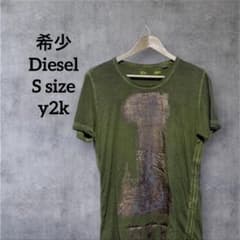 DIESEL メンズ Tシャツ カーキ サイズS y2kのサムネイル