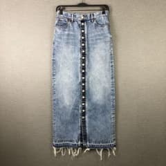 Whim Gazette ボタンデニムスカート 38 インディゴブルー - メルカリ