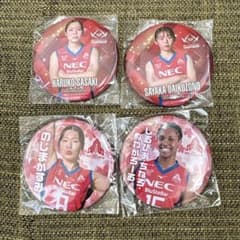 NECレッドロケッツ バレーボール 大工園彩夏 佐々木遥子野島華澄 缶バッジのサムネイル