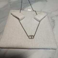 Christian Dior CDロゴ ネックレス シルバーのサムネイル