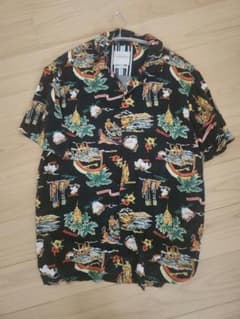 DENIM & FLOWER アロハシャツ 半袖 総柄のサムネイル
