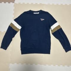 Reebok Classic ストライプ袖トレーナー Mサイズのサムネイル