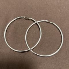 シルバーフープピアス 大きめのサムネイル