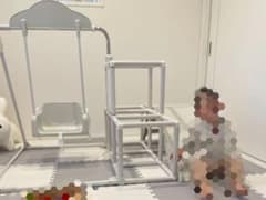 室内遊具 ジャングルジム ホワイトのサムネイル
