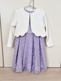 【美品・即日発送】アプレレクール120cm 入学卒園ワンピース ボレロ2点セットのサムネイル