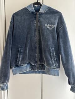 Billabong ビラボン　中綿ジャケット　インディゴ　ベロア　Lサイズのサムネイル