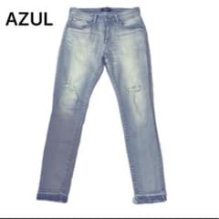 AZUL BY MOUSSY デニムパンツ ライトブルー Lサイズのサムネイル