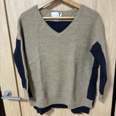 soeur Vネック ニット 長袖 バイカラーのサムネイル
