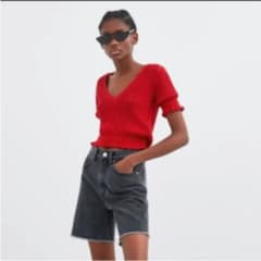 ZARA 新品ショート丈カットソーのサムネイル