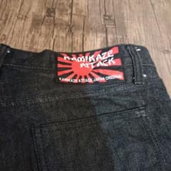 KAMIKAZE ATTACK カミカゼアタック ブーツカット デニム ブラックのサムネイル