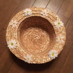お花のカンカン帽   麦わら帽子のサムネイル