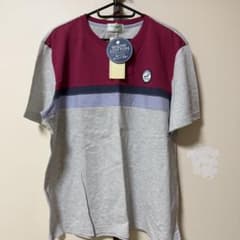 crocodile スノーコットン Tシャツ グレー/ワイン　新品のサムネイル