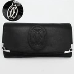美品 Cartier カルティエ マルチェロ マストライン 長財布 レザー 黒