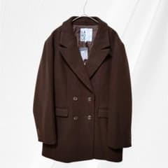 ✭新品✭ラコレ ウーリーテック ダブル テーラーコート ダークブラウン M