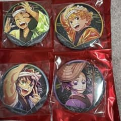 鬼滅の刃 阿波おどり2026 缶バッジ 炭治郎しのぶ善逸伊之助4種セットのサムネイル