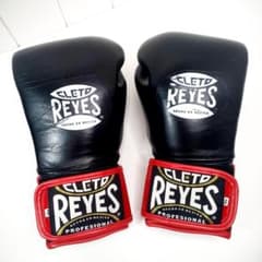 美品☆CLETO REYES レイジェス グローブ 14オンス レザー 黒×赤 - メルカリ