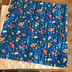 アンパンマン　キルトカットクロス　青　1枚のサムネイル