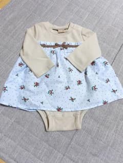最終値下げ ワンピース ロンパース 80 petit mainのサムネイル